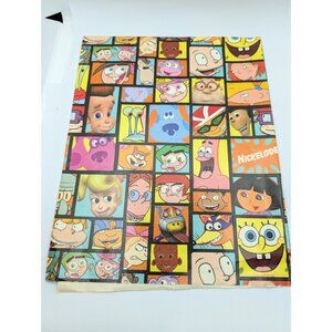 Vtg Nickelodeon piece of wrapping paper spongebob Oddparents Rocket for crafting